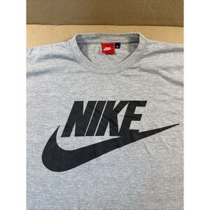 Nike Big Nike Swoosh T Shirt Red Tag, Sz 3XL, Gray,  Very Soft